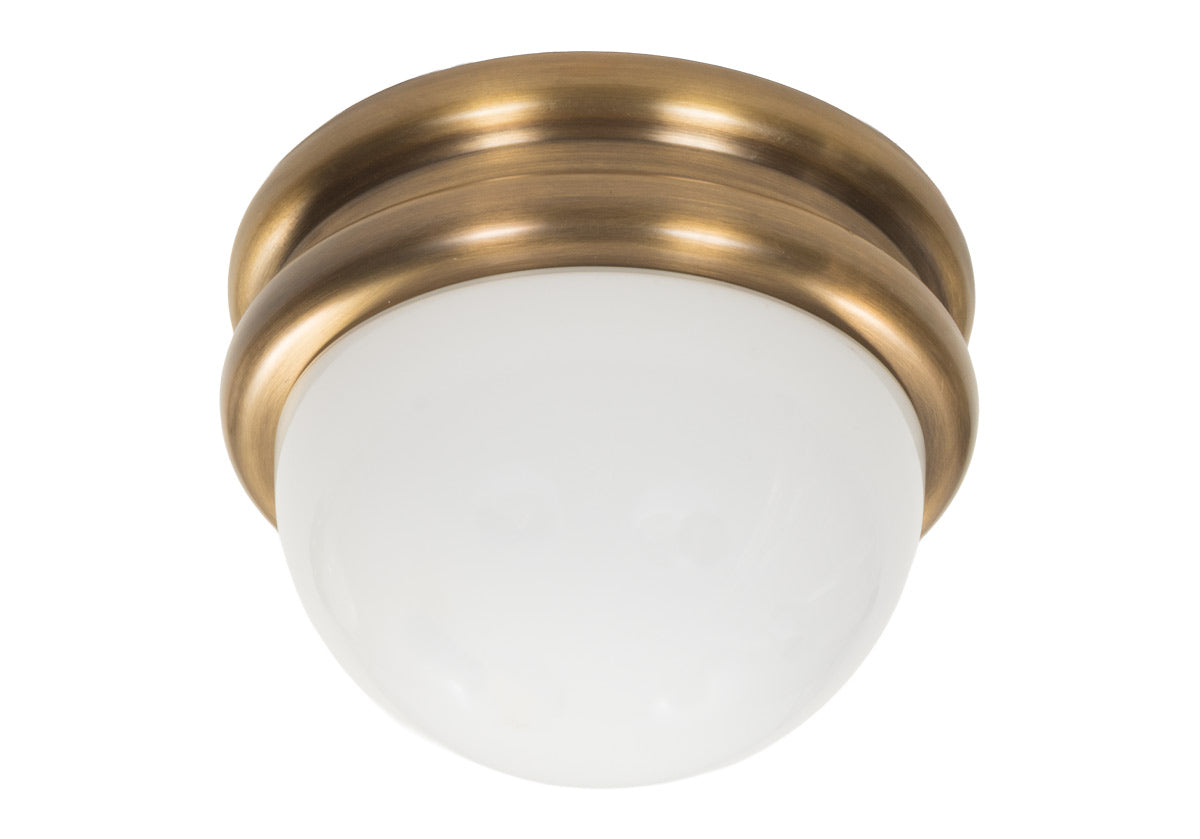 ALYS FLUSH MOUNT | Glass & Brass