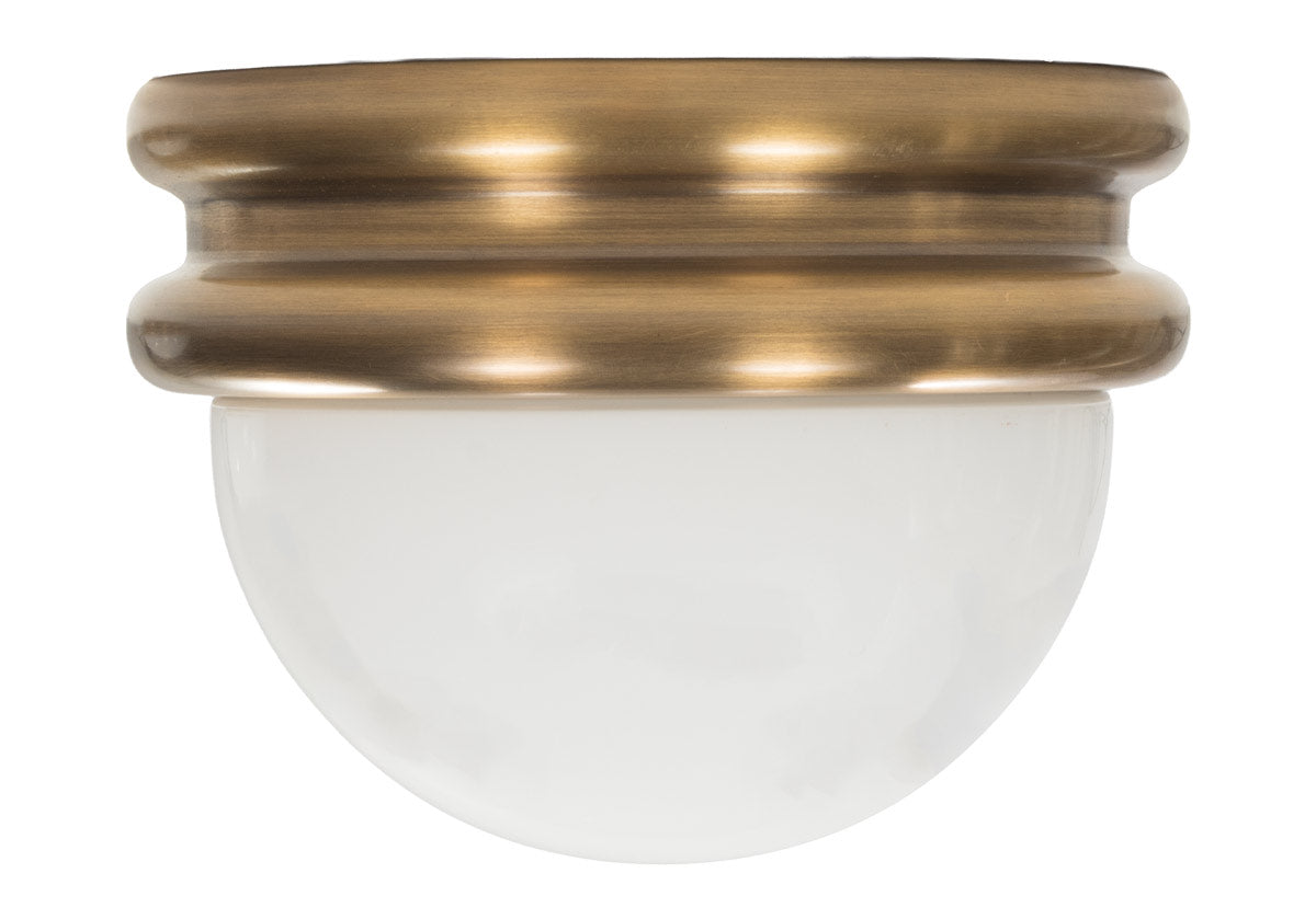 ALYS FLUSH MOUNT | Glass & Brass