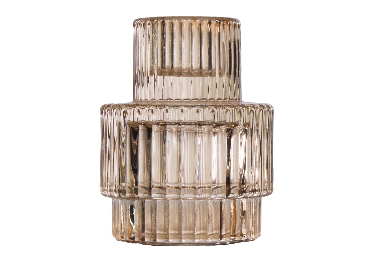 VINTAGE RIBBED CANDLE HOLDER