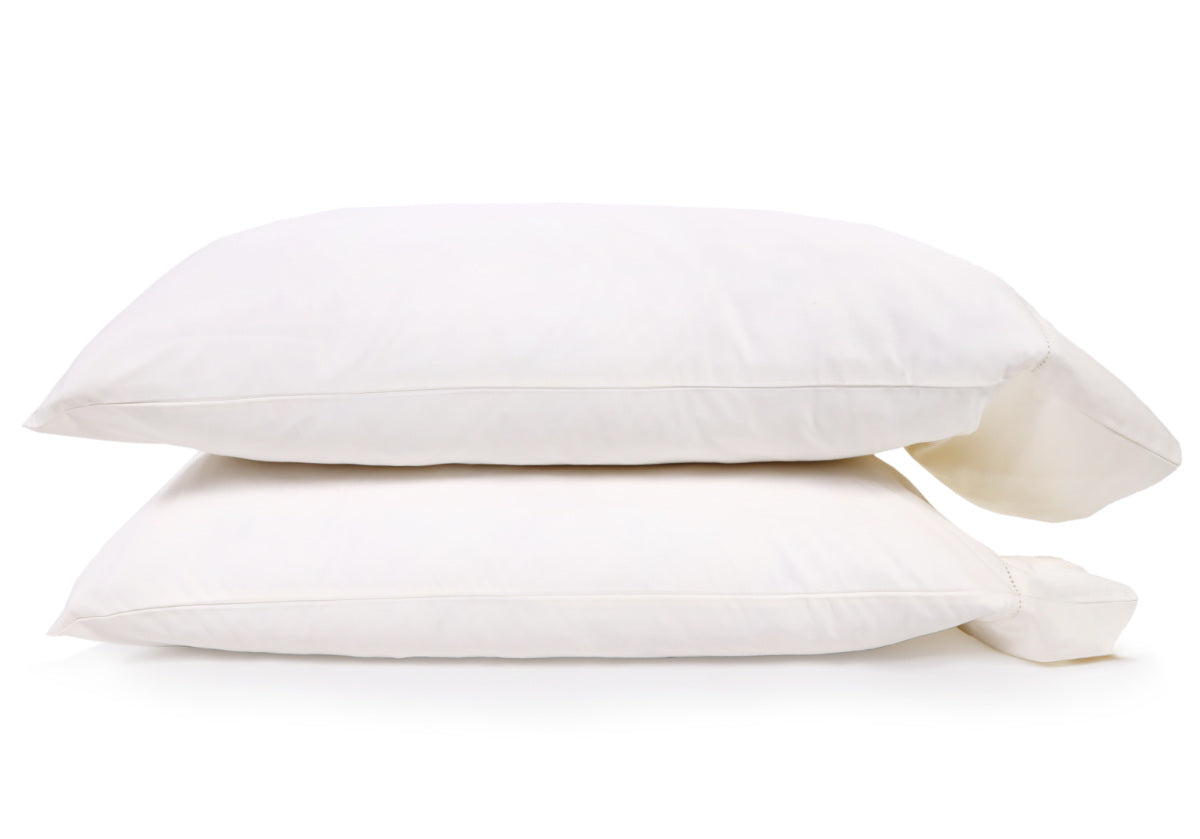 CLASSICO HEMSTITCH COTTON SATEEN SHEET SET | Ivory