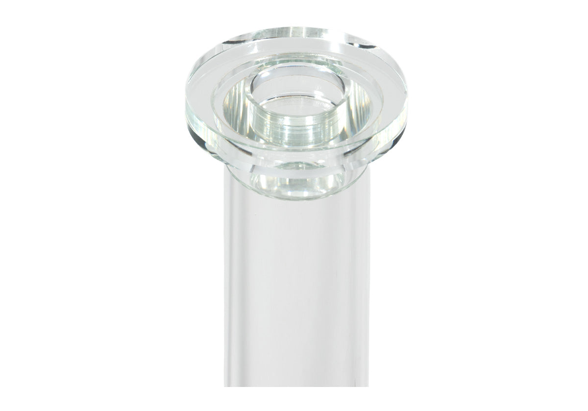 CRYSTAL COLUMN CANDLESTICK | Set of 2