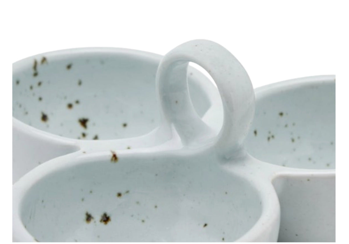 DESMOND SNACK BOWL | White Glaze
