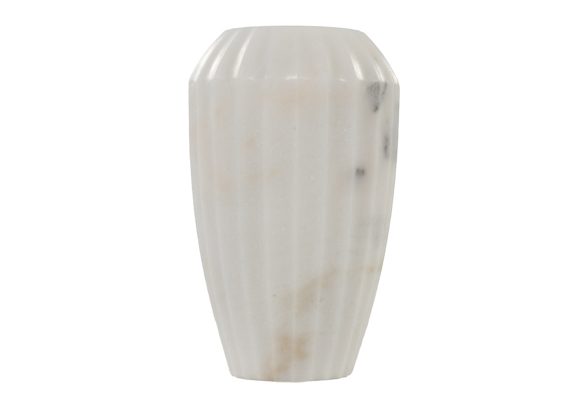FLORA MARBLE VASE | White