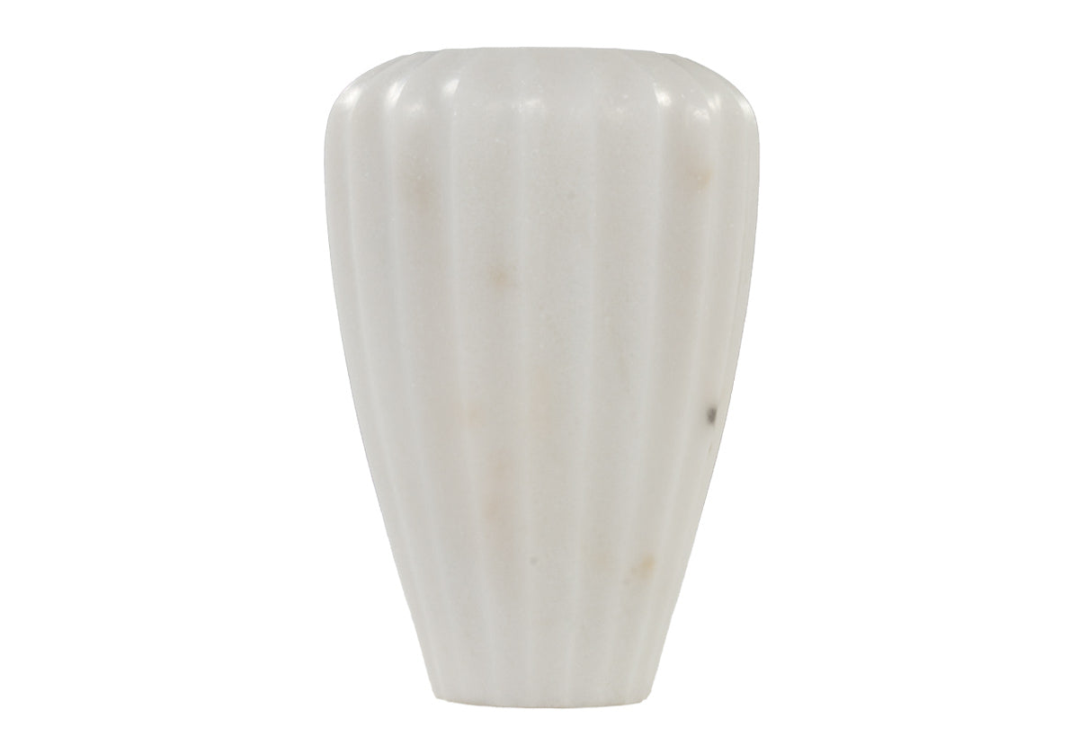 FLORA MARBLE VASE | White