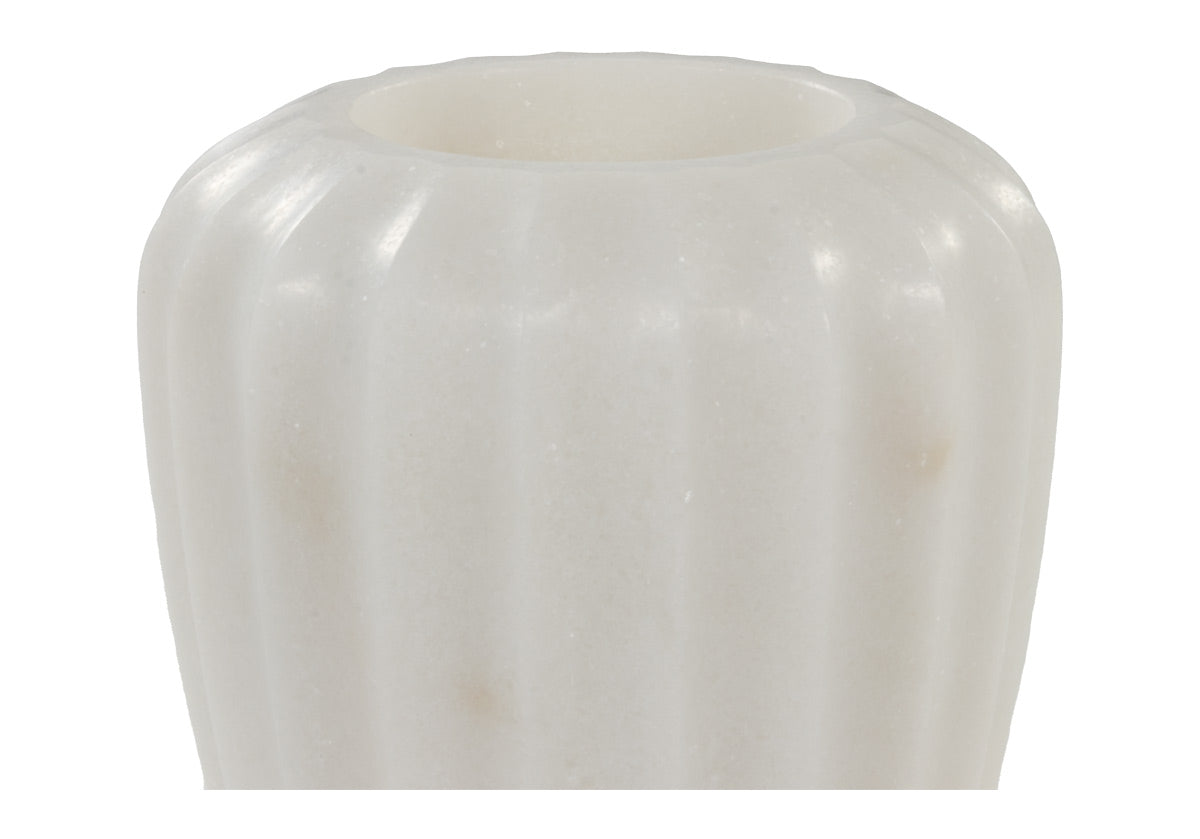 FLORA MARBLE VASE | White