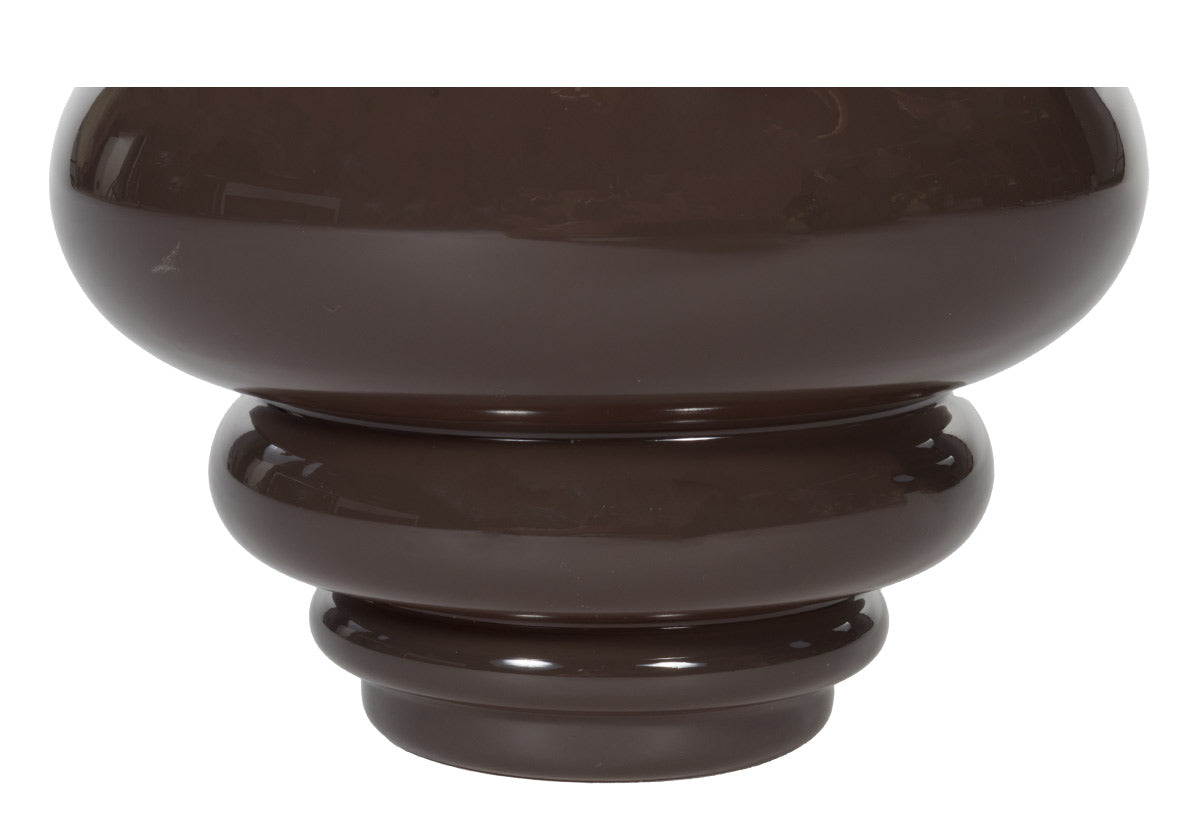 GLASS CHANNEL VASE | Cocoa