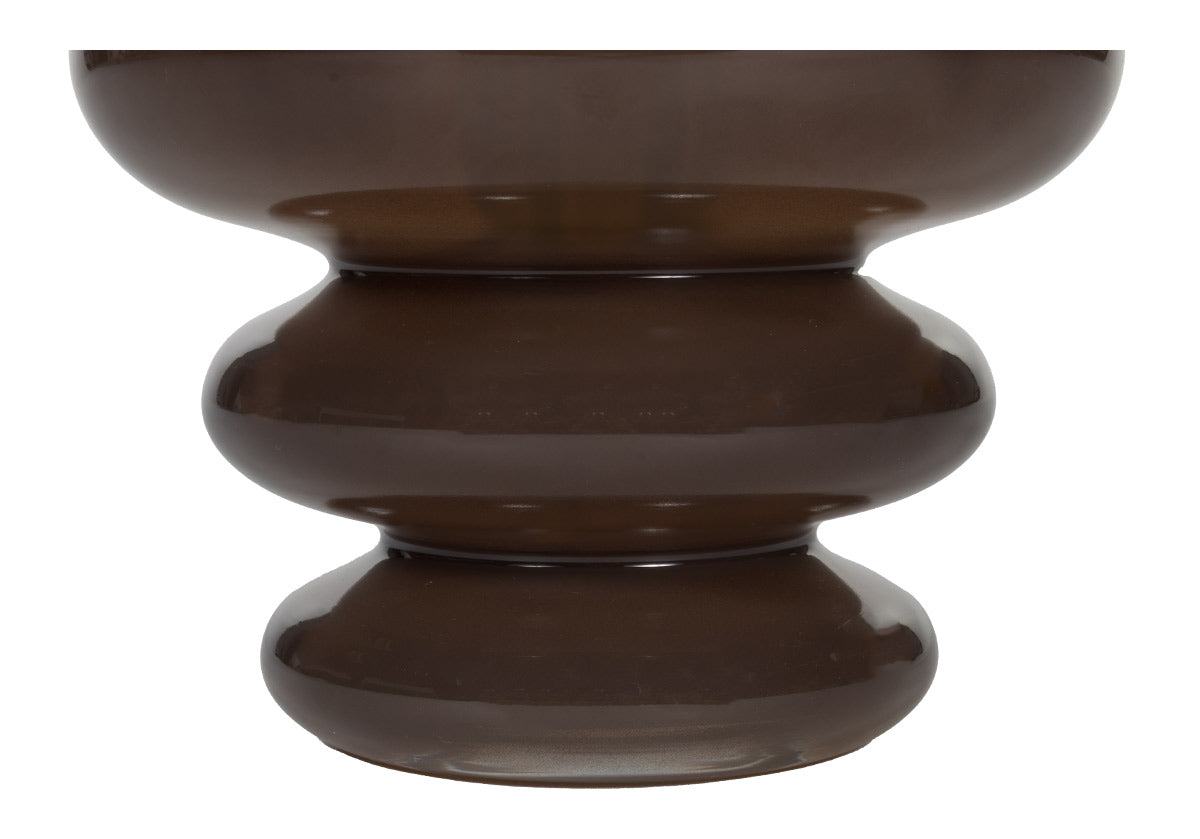 GLASS CHANNEL VASE | Cocoa