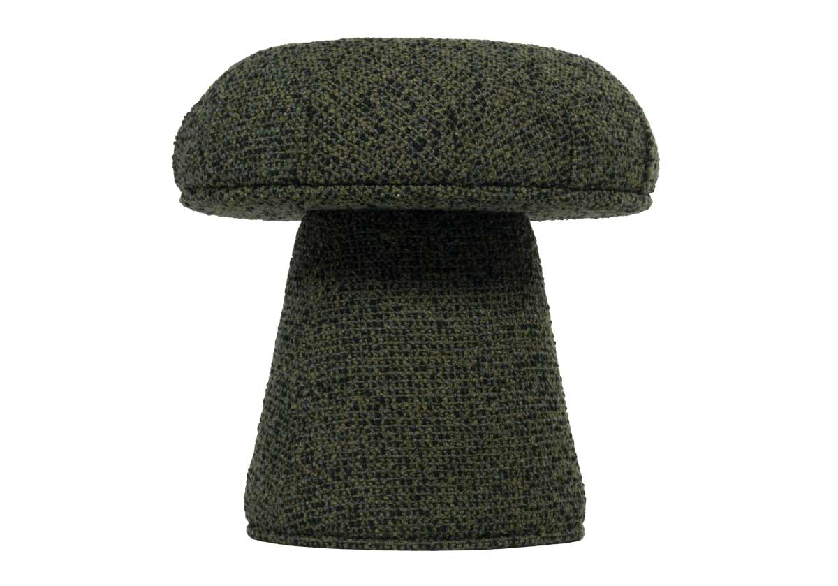 MUSHROOM OTTOMAN | Loden Green