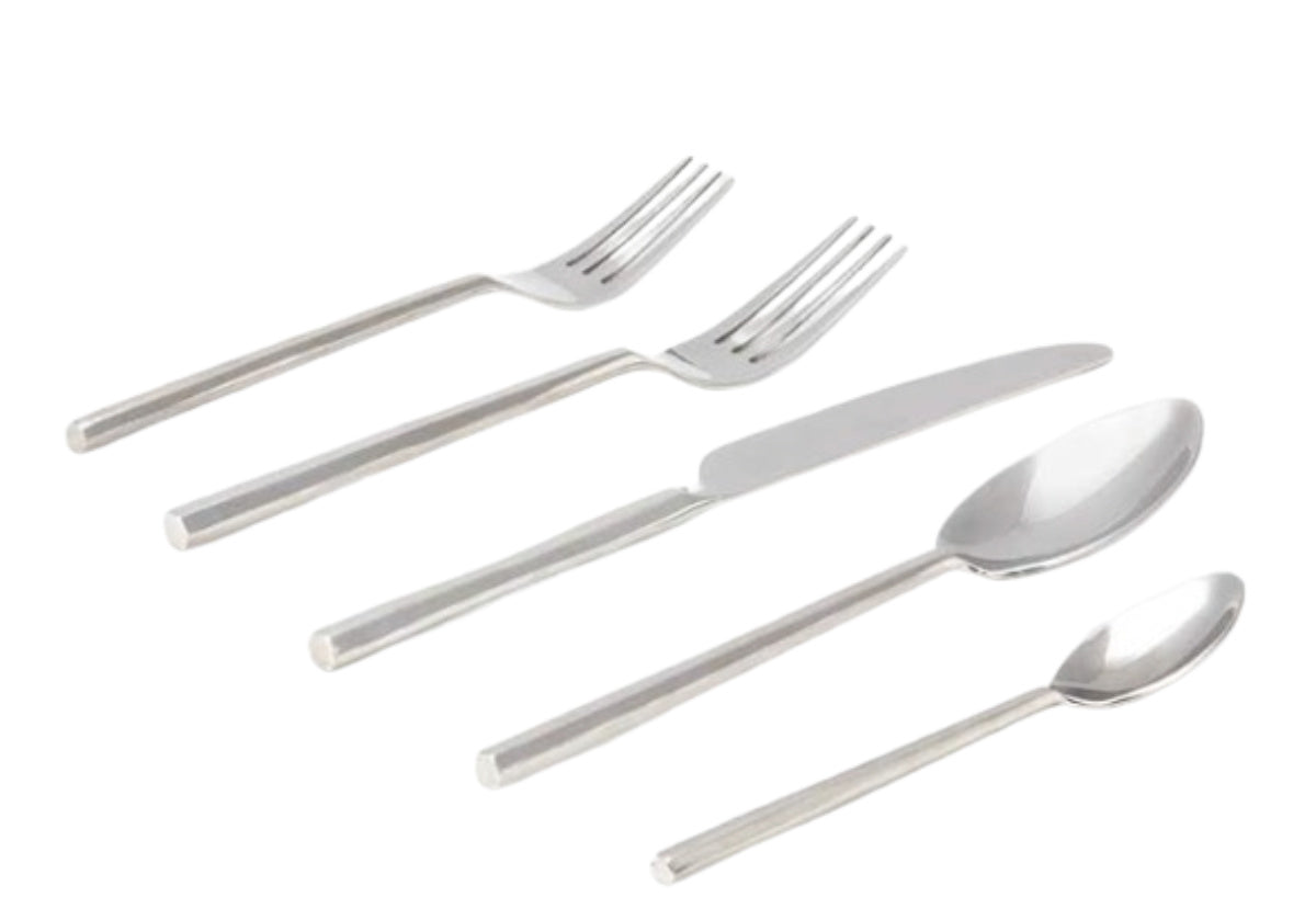 GWEN FLATWARE SET | Polished Silver