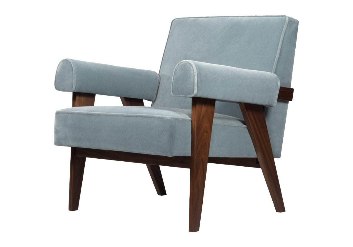 JUDE LOUNGE CHAIR | Capri Vegan Mohair