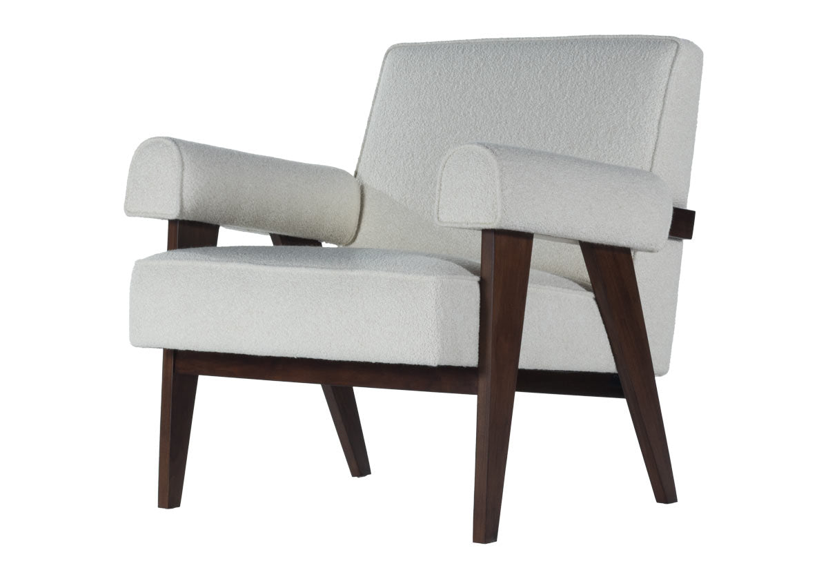 JUDE LOUNGE CHAIR | Oatmeal Boucle