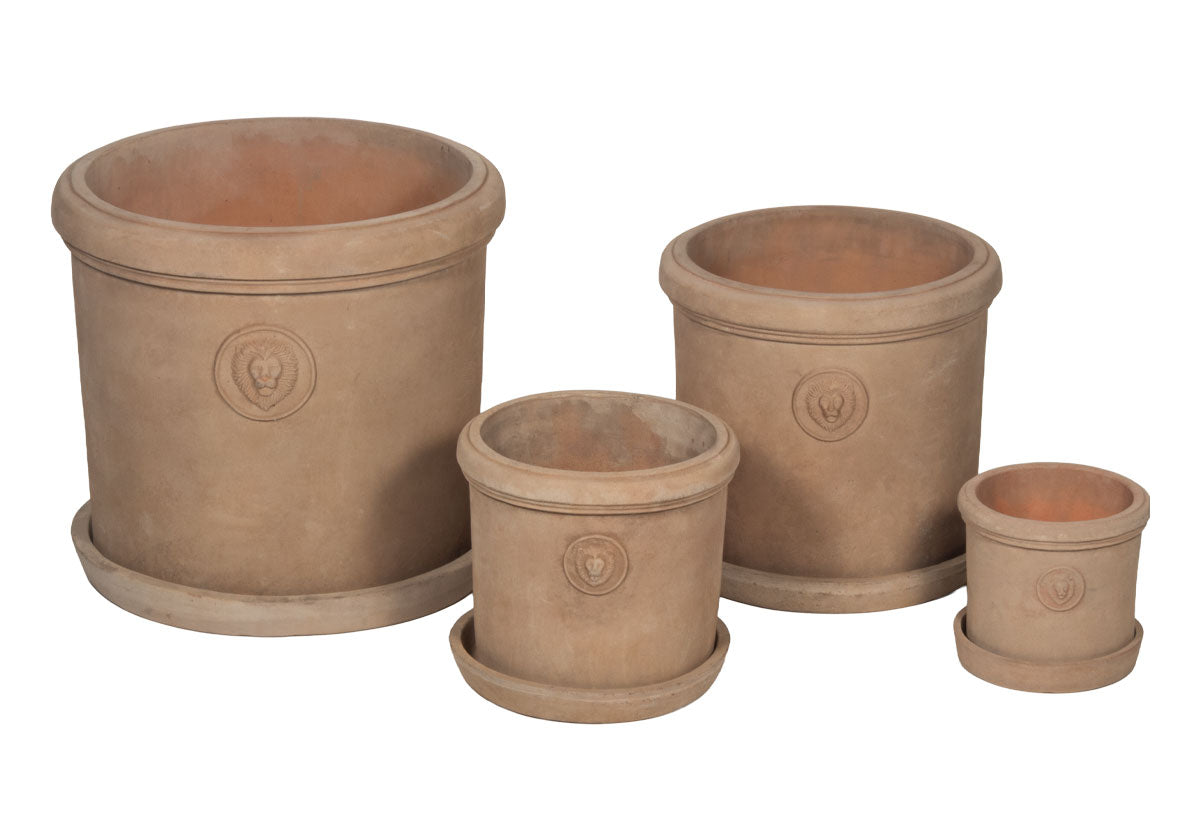 TERRACOTTA LION PLANTERS