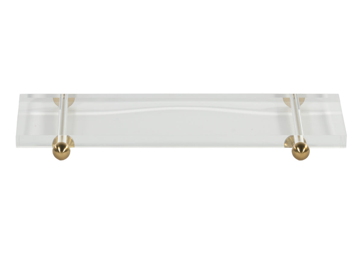 LUCIE LUCITE WALL-MOUNTED SHELF