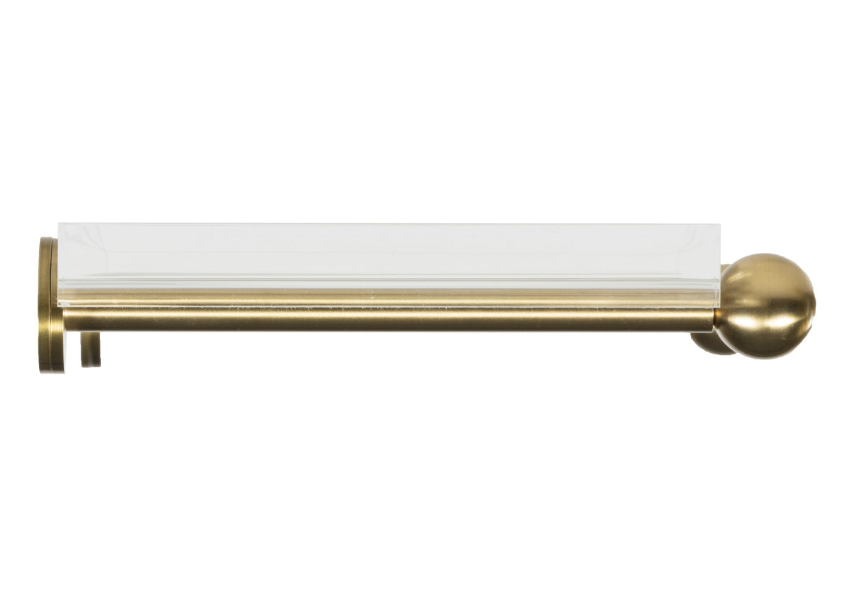 LUCIE LUCITE WALL-MOUNTED SHELF