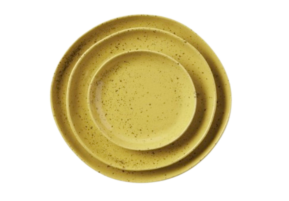 MARCUS PLATE | Chartreuse Glaze | Set of 4