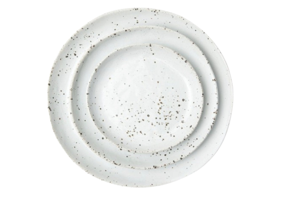MARCUS PLATE | White Glaze | Set of 4