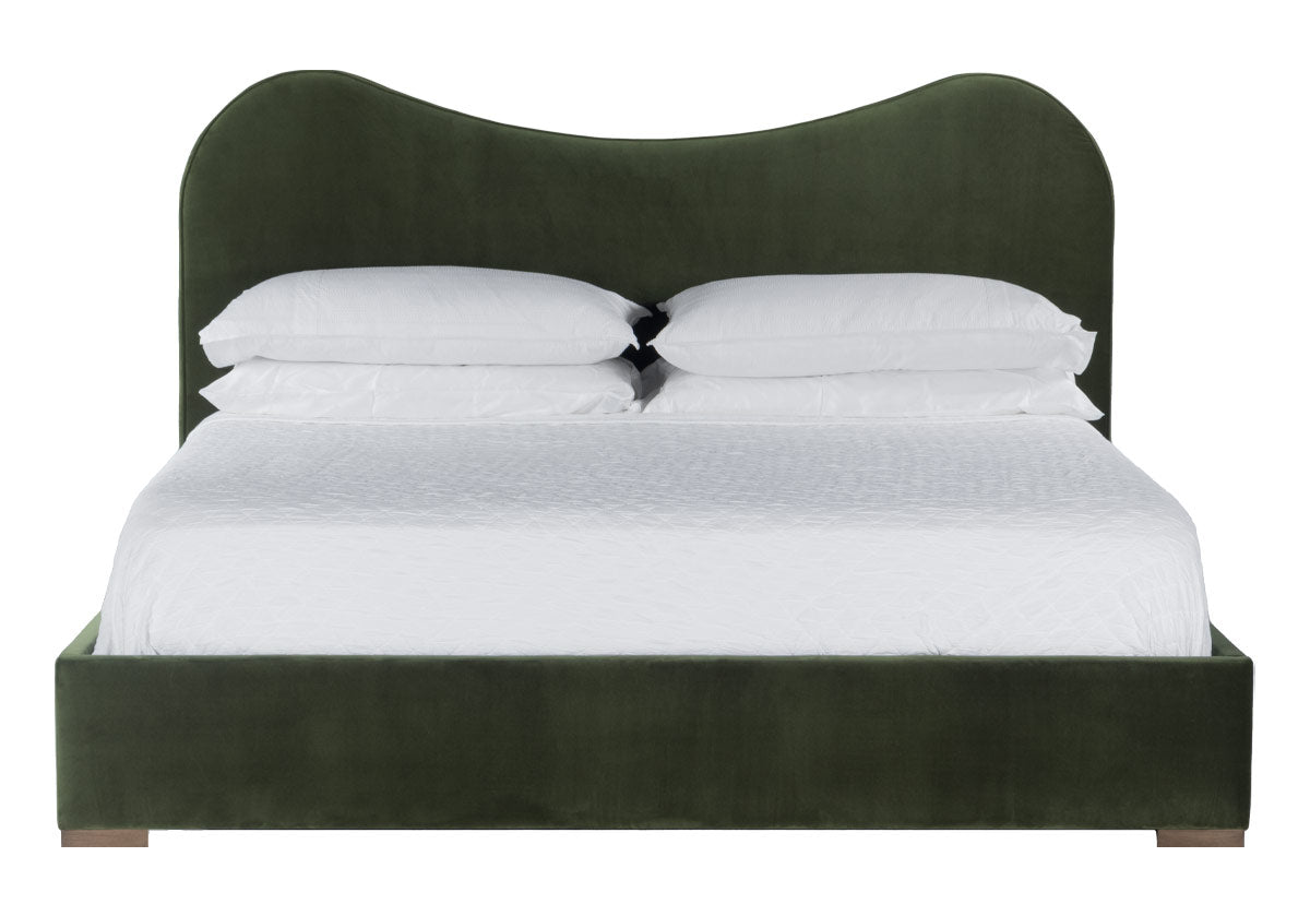 MARLO BED | Moss Velvet