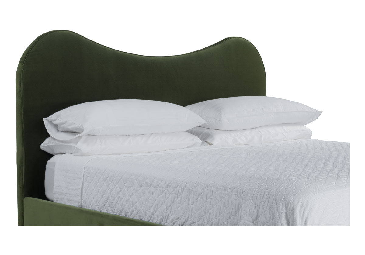 MARLO BED | Moss Velvet