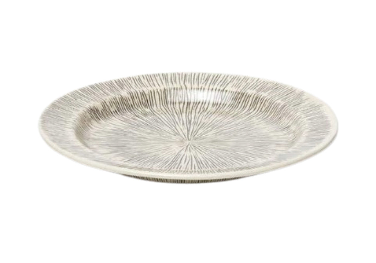 NOLAN PLATE | Black/Cream | Set of 4