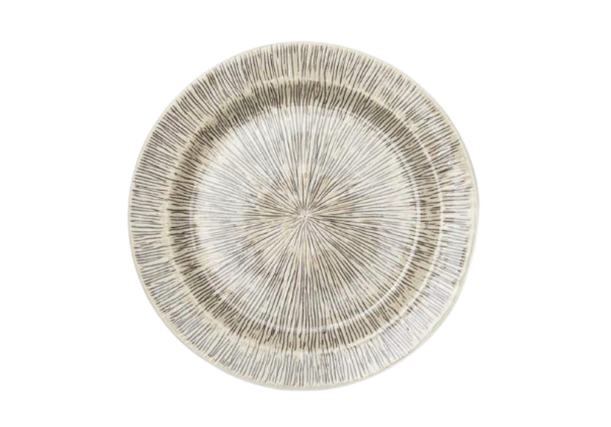 NOLAN PLATE | Black/Cream | Set of 4