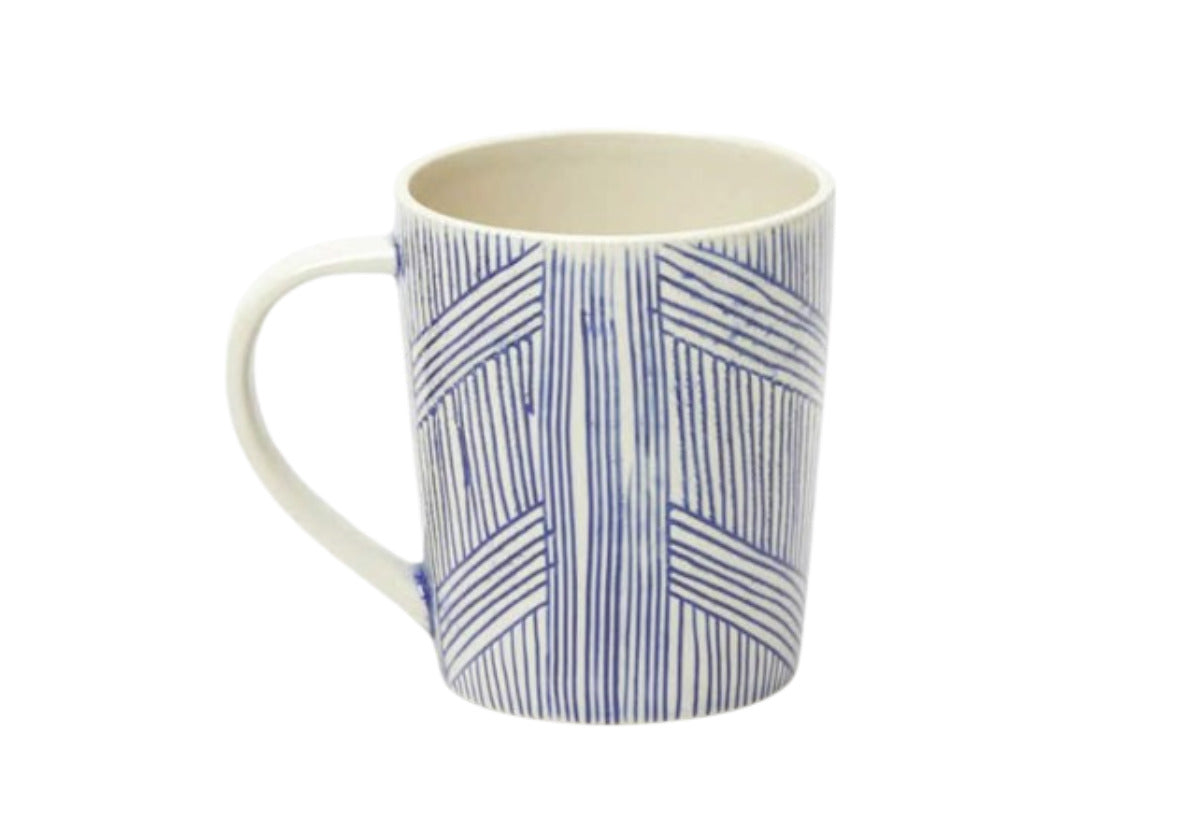 NOLAN MUG | Navy/Cream | Set of 4