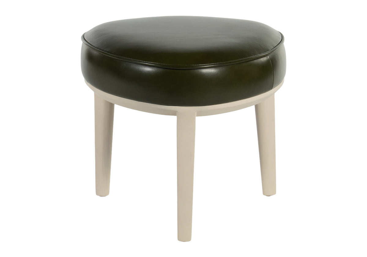 STEVIE OTTOMAN | Fern Leather