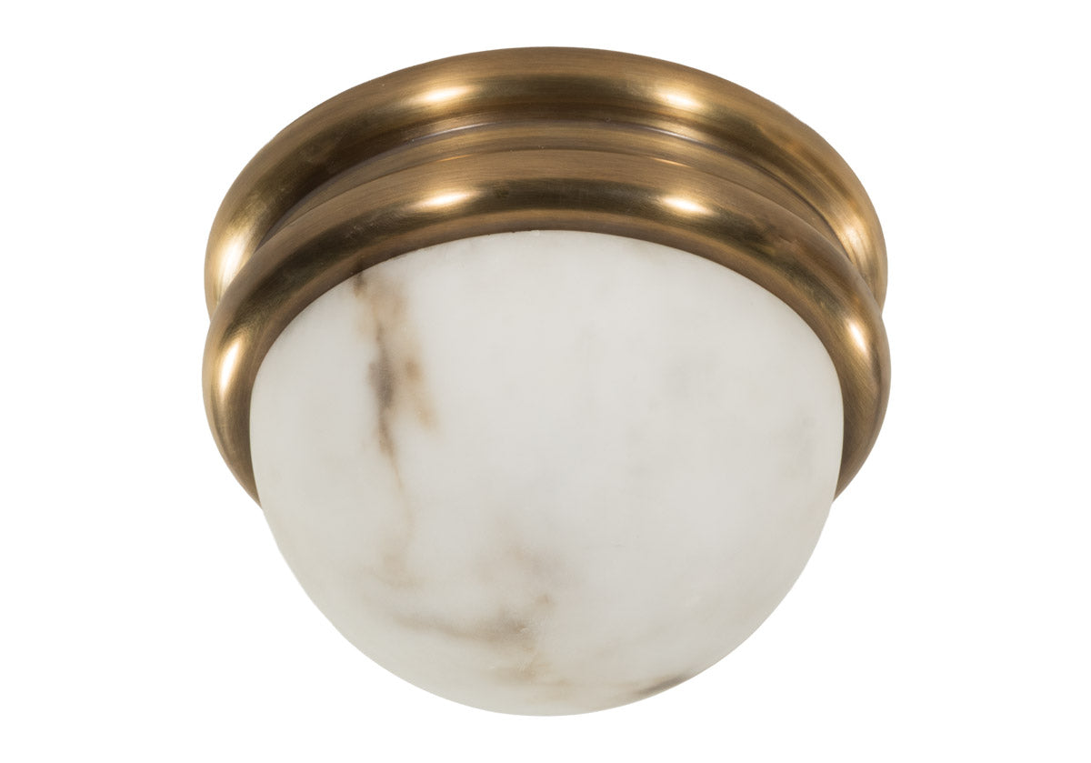 ALYS FAUX ALABASTER FLUSH MOUNT