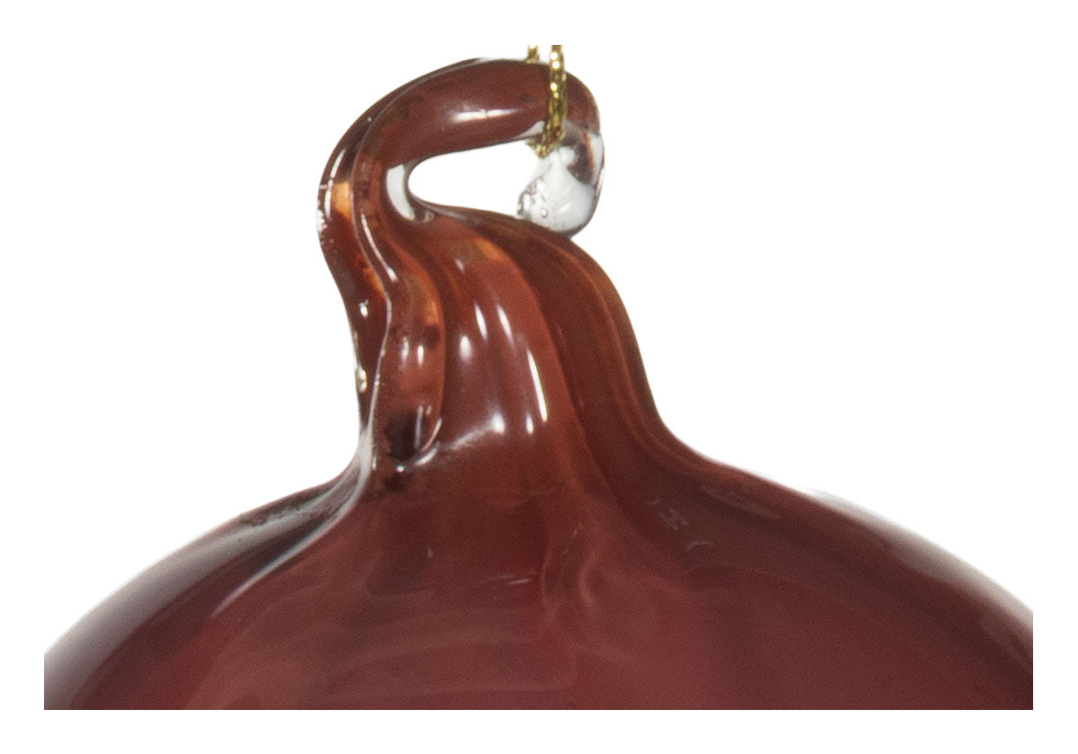 VINTAGE RED GLASS ORNAMENT