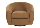 COCOON SWIVEL TILT CHAIR | Mohair Wool Blend in Camel