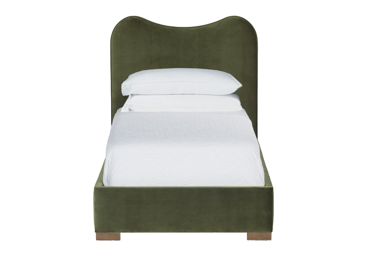 MARLO BED | Moss Velvet
