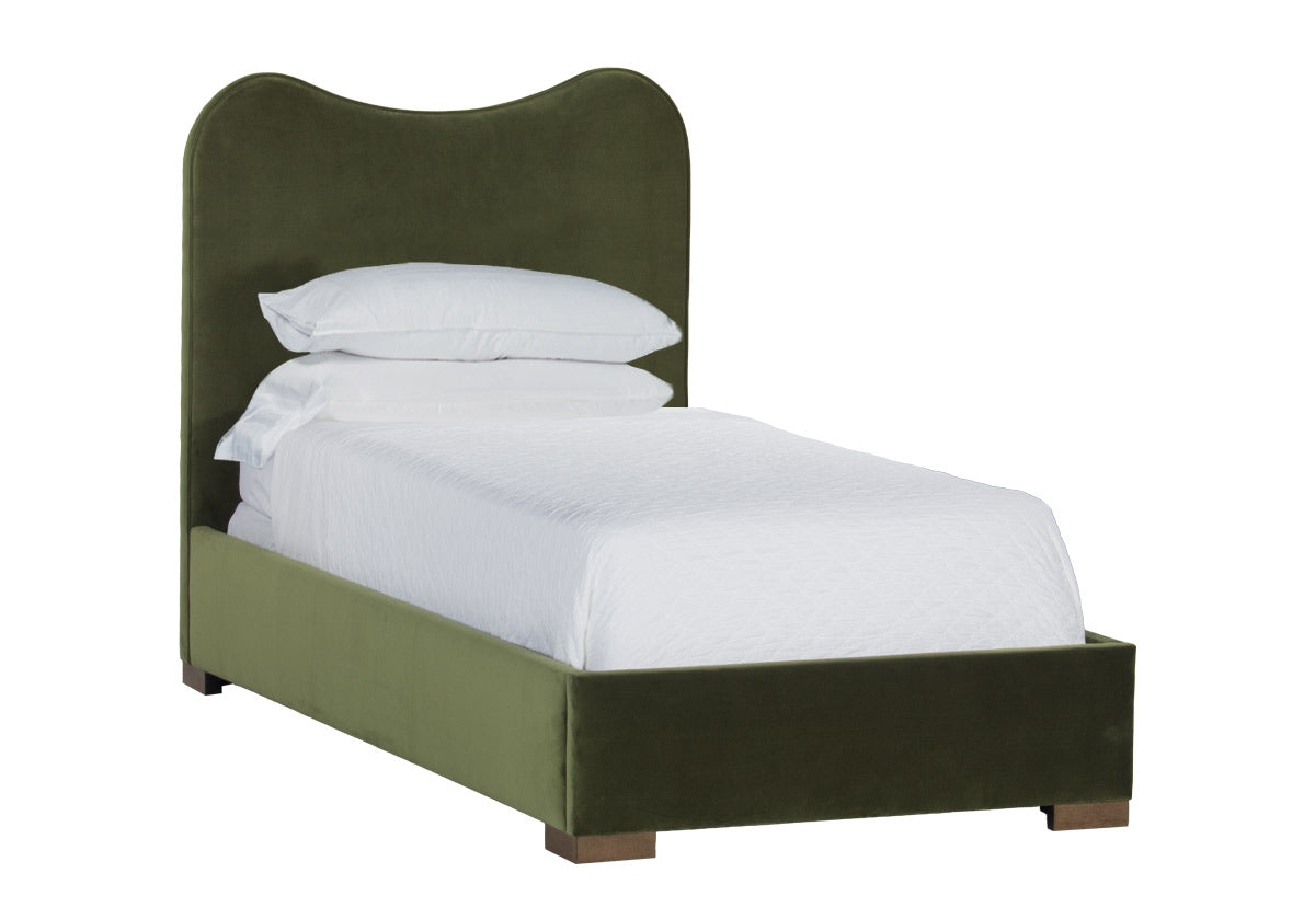 MARLO BED | Moss Velvet