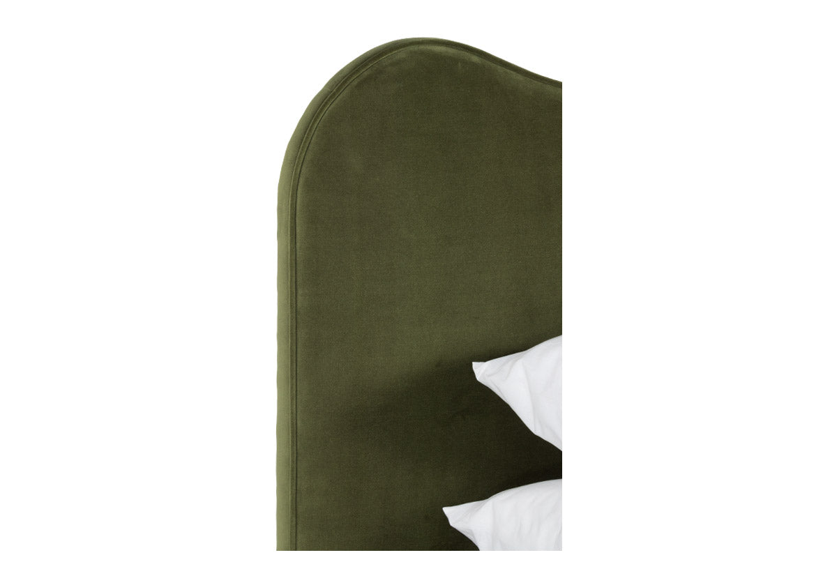 MARLO BED | Moss Velvet