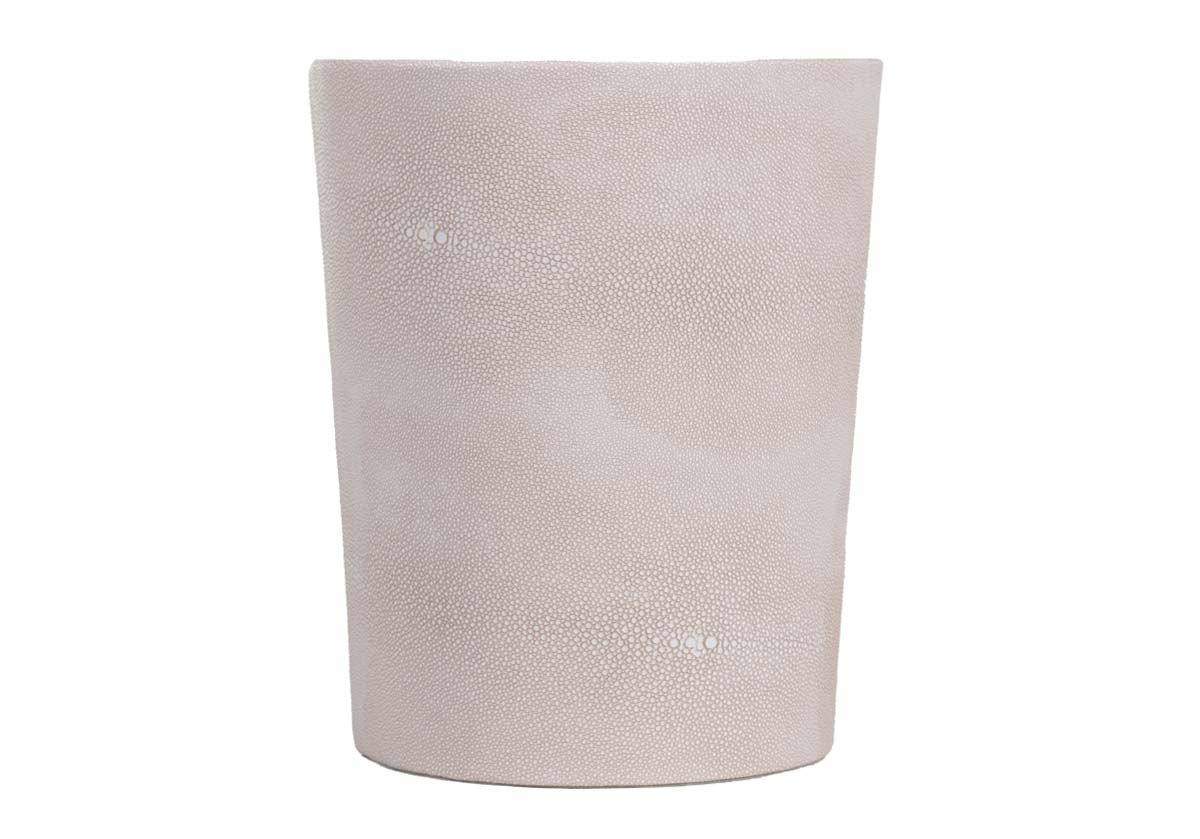 SHAGREEN WASTEBASKET | Taupe