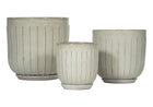 WHITE CERAMIC PLANTERS | Hand Glazed Vanilla Bean