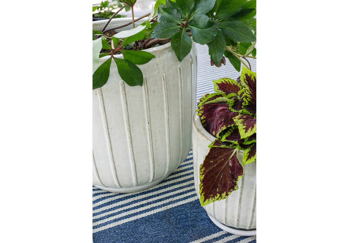 WHITE CERAMIC PLANTER | Set of 3 | Hand Glazed Vanilla Bean