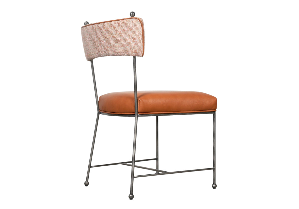 YVETTE CHAIR | Terra Leather & Tweed