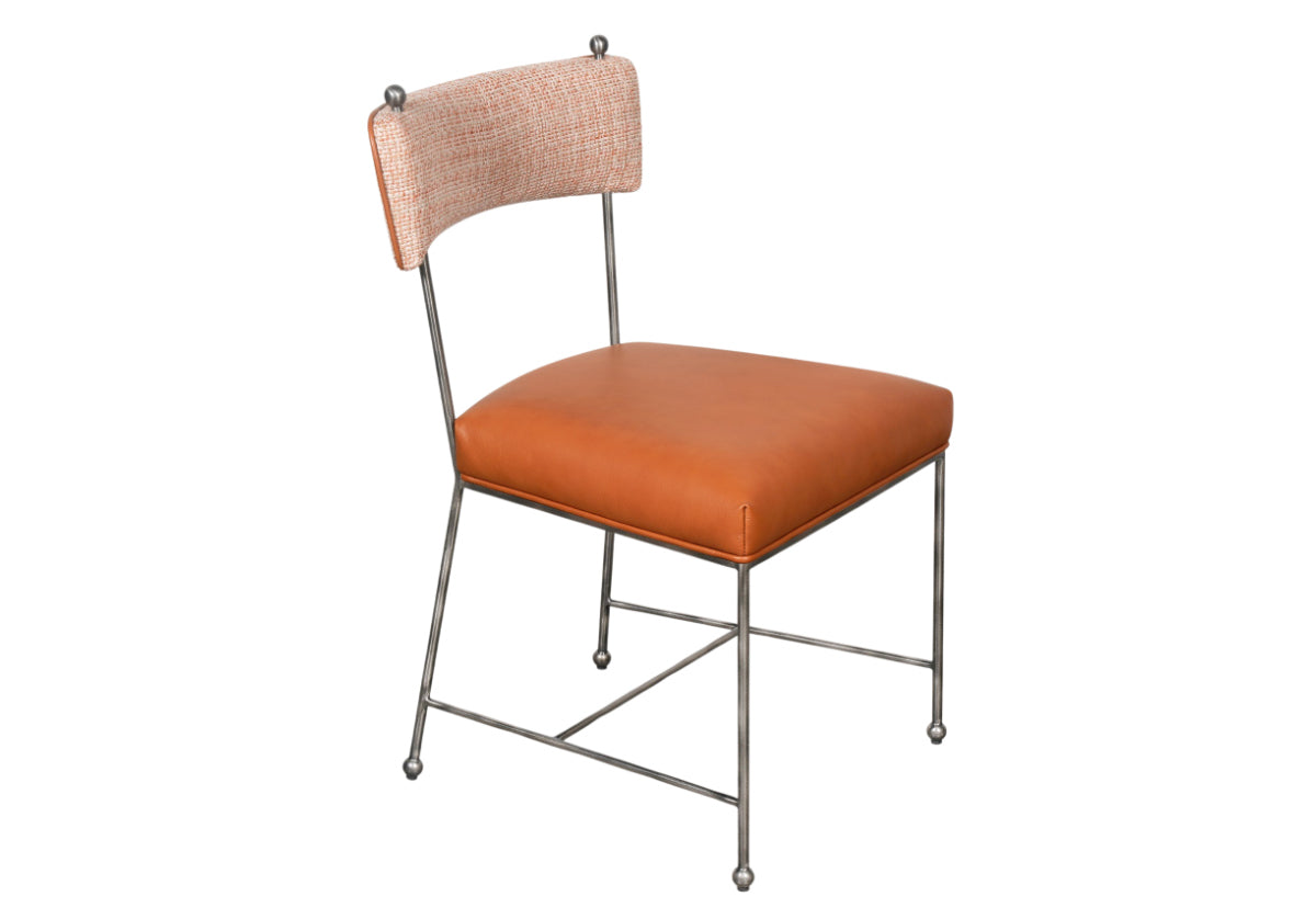 YVETTE CHAIR | Terra Leather & Tweed