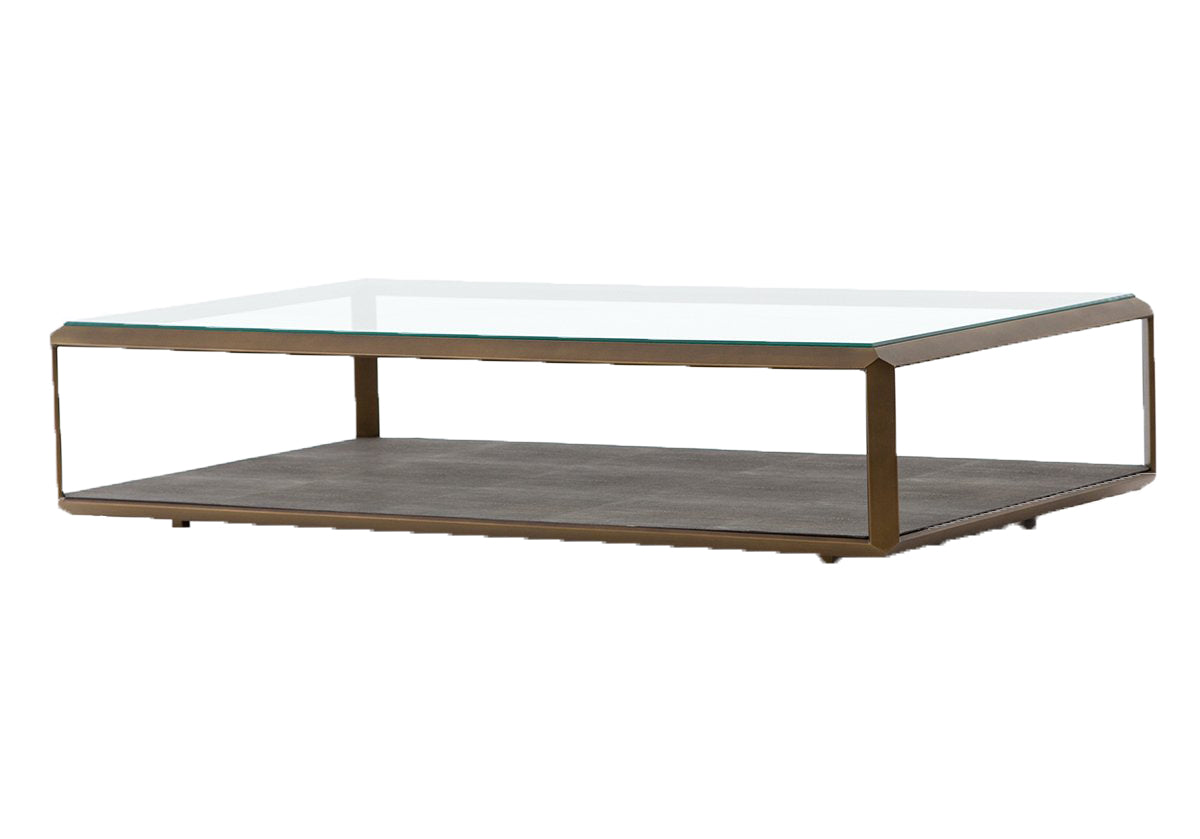 SHAGREEN SHADOW BOX COCKTAIL TABLE