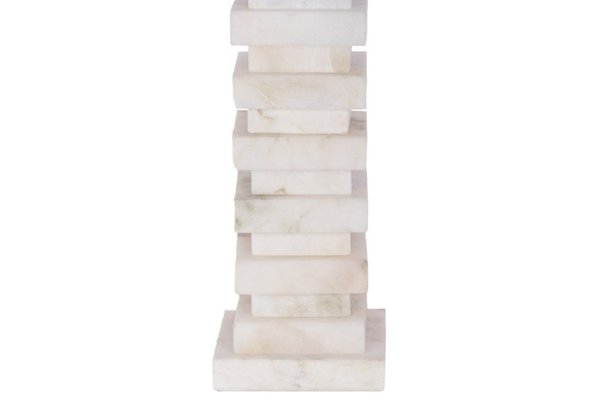 studio close up of chester alabaster base.