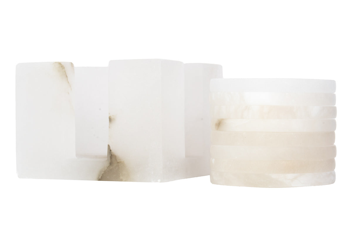 ALABASTER COASTER SET