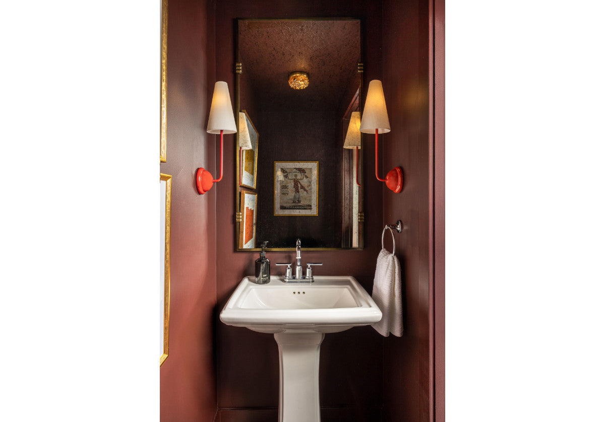 SINGLE MAUDE SCONCE | Red