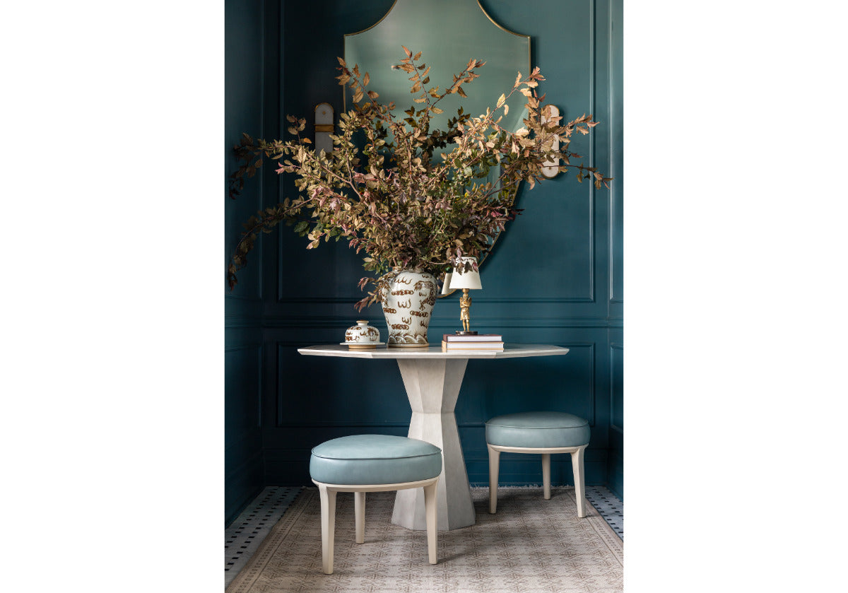 STEVIE OTTOMAN | Ocean Leather