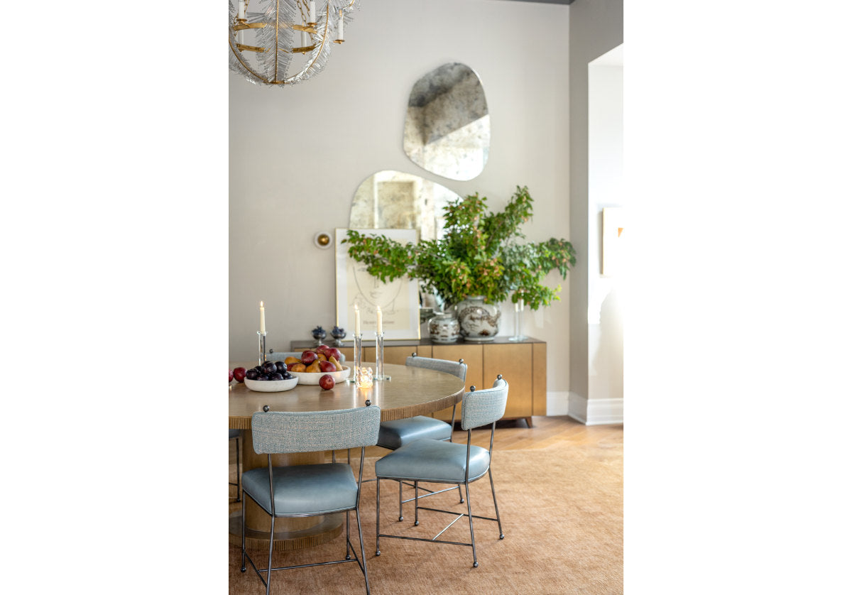 YVETTE CHAIR | Ocean Leather & Tweed