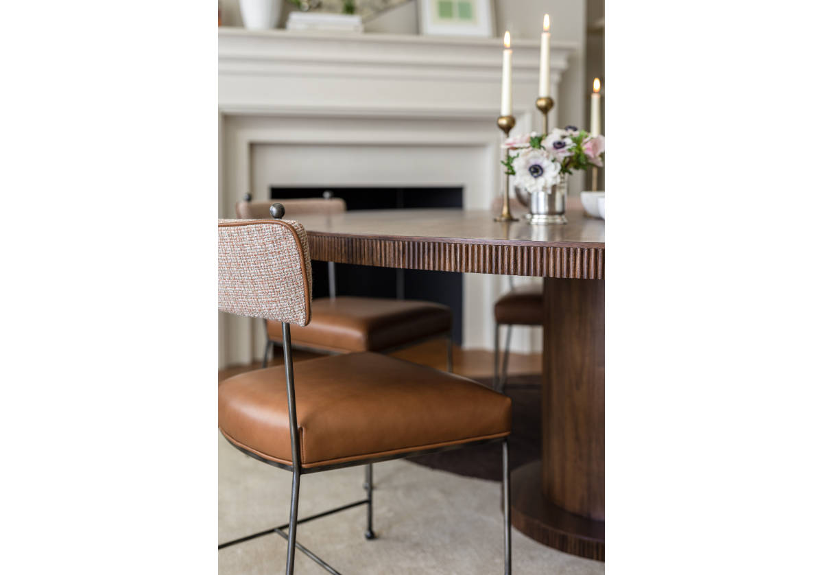 YVETTE CHAIR | Terra Leather & Tweed