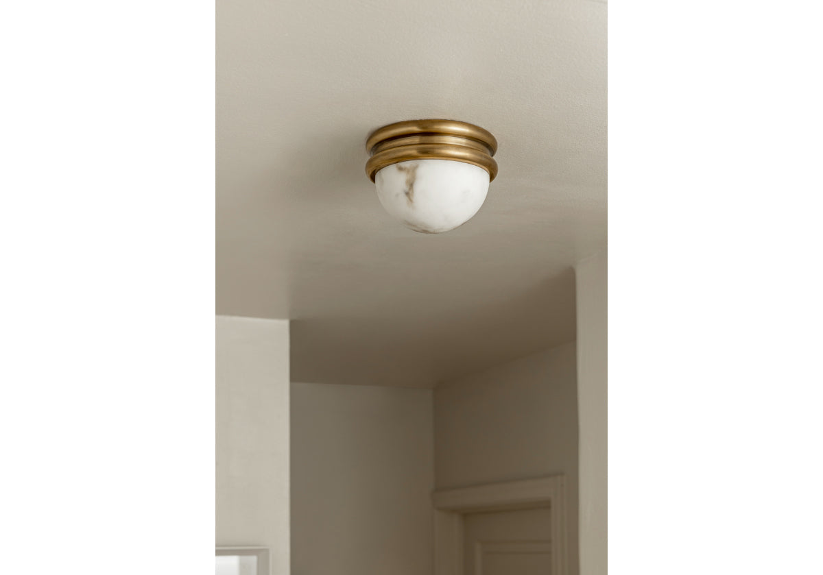 ALYS FAUX ALABASTER FLUSH MOUNT