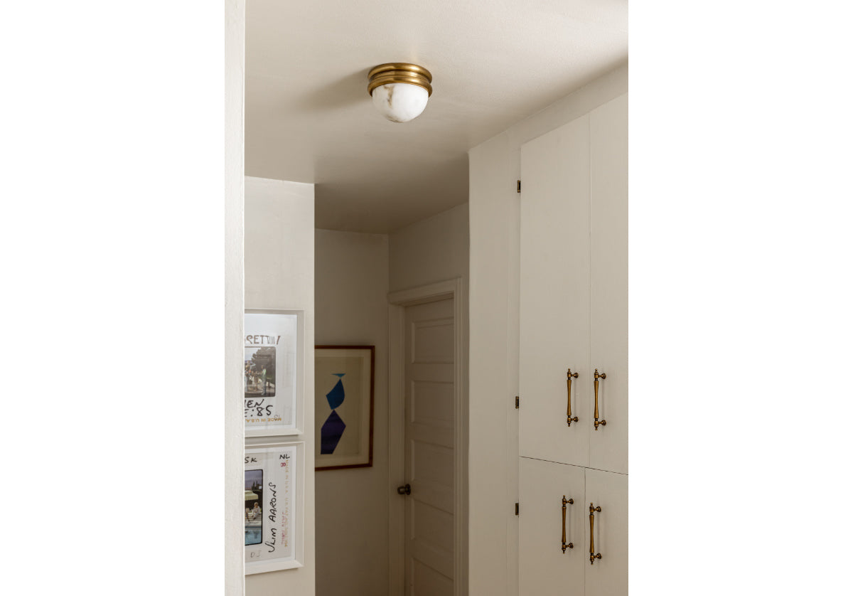 ALYS FAUX ALABASTER FLUSH MOUNT