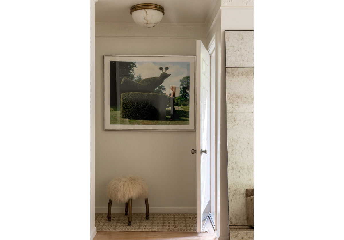 ALYS FAUX ALABASTER FLUSH MOUNT