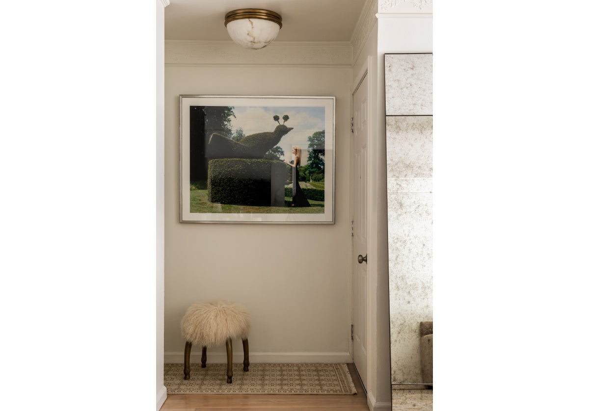 ALYS FAUX ALABASTER FLUSH MOUNT
