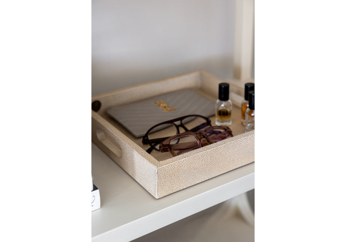 SHAGREEN LACQUERED TRAY