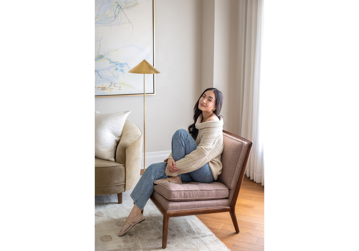 Alice Lane Home Simone Slipper Chair - Thumbnail 3